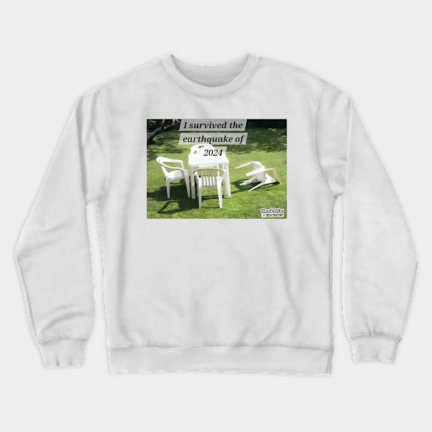 Earthquake of 2024 Crewneck Sweatshirt by MemeSnatcher